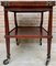 Early 20th Century Cherry Wood Serving Bar Cart with Removable Tray, 1940s, Image 12