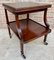 Early 20th Century Cherry Wood Serving Bar Cart with Removable Tray, 1940s 3