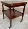 Early 20th Century Cherry Wood Serving Bar Cart with Removable Tray, 1940s, Image 13