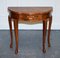 Vintage Rosewood Angelo Indian Brass Inlay Console Table 4