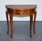 Vintage Rosewood Angelo Indian Brass Inlay Console Table 3