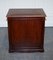 Mahogany Gold Embossed Filing Cabinet with Brown Leather Top 8