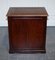 Mahogany Gold Embossed Filing Cabinet with Brown Leather Top 10