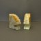 Art Deco Minmalistic Stone Bookends, 1920s, Set of 2 6
