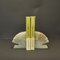 Minimalistische Art Deco Buchstützen aus Stein, 1920er, 2er Set 3