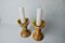 Onyx and Brass Candlesticks, Italy, 1980, Set of 2 5