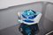 Blue Sommerso Ashtray in Faceted Glass attributed to Seguso, Italy, 1970s, Image 2