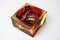 Red and Yellow Cubic Sommerso Ashtray attributed to Seguso, Murano, Italy, 1970s, Image 4