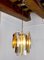 Tricolor Chandelier in Murano Glass from Venini, Italy, 1970s, Image 2