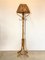 Floor Lamp in Rush and Bamboo, 1970s, Image 1