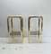 Glass and Metal Side Tables, 1970s, Set of 2 1