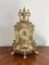 Victorian Ornate Brass Mantle Clock, 1880s 8
