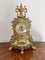 Victorian Ornate Brass Mantle Clock, 1880s 1