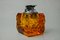 Orange Ice Cube Lighter in Murano Glass attributed to Antonio Imperatore, Italy, 1970s 1