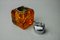 Orange Ice Cube Lighter in Murano Glass attributed to Antonio Imperatore, Italy, 1970s 6
