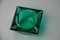 Faceted Ashtray in Green Murano Glass attributed to Seguso, Italy, 1970s 5