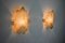 Leaf Sconces in Orange Frosted Glass attributed to Murano Mazzega, Italy, 1970s 4