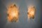 Leaf Sconces in Orange Frosted Glass attributed to Murano Mazzega, Italy, 1970s, Image 4