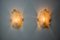 Leaf Sconces in Orange Frosted Glass attributed to Murano Mazzega, Italy, 1970s 6