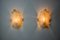 Leaf Sconces in Orange Frosted Glass attributed to Murano Mazzega, Italy, 1970s, Image 6