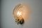 Lámpara de pared Seashell de cristal de Murano, Italia, años 70, Imagen 6