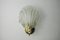 Muschel Wandlampe aus Muranoglas, Italien, 1970er 1
