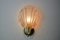 Muschel Wandlampe aus Muranoglas, Italien, 1970er 2