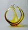 Centerpiece in Yellow Murano Glass attributed to Seguso, Italy, 1970s 1