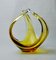 Centerpiece in Yellow Murano Glass attributed to Seguso, Italy, 1970s, Image 1