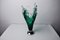 Sommerso Vase in Green Murano Glass attributed to Seguso, Italy, 1970s 3