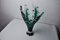 Jarrón Sommerso de cristal de Murano verde atribuido a Seguso, Italia, años 70, Imagen 4