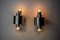 Sconces in Chromed Metal from Sciolari, Italy, 1970, Set of 2 6