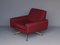 Italienischer Mid-Century Sessel in Maroon, 1960er 8