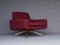 Italienischer Mid-Century Sessel in Maroon, 1960er 15