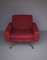 Italienischer Mid-Century Sessel in Maroon, 1960er 6