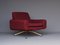 Mid-Century Italian Maroon Armchair, 1960s 1