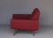 Italienischer Mid-Century Sessel in Maroon, 1960er 7