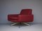 Italienischer Mid-Century Sessel in Maroon, 1960er 4