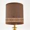 Vintage Brass Table Lamps with Velvet Shades, 1970s, Set of 2 5