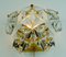 Mid-Century Wandleuchte aus Kristallglas & vergoldetem Metall von Kinkeldey 7