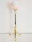 Vintage Regency Messing Tischlampe in Alabaster, 1980er 1