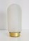 Goldene Vintage Deckenlampe aus Milchglas von Peill & Putzler, 1960er 1