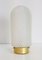 Vintage Frosted Glass Gold Ceiling Lamp from Peill & Putzler, 1960s 1