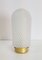 Lámpara de techo vintage de vidrio escarchado dorado de Peill & Putzler, años 60, Imagen 5