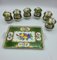 19th Century Porcelain Chocolate Cup Set with Tray, Set of 7 4