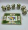 19th Century Porcelain Chocolate Cup Set with Tray, Set of 7, Image 4