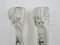 Fireplace Jambs in Carved White Marble, Set of 2 6