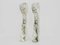 Fireplace Jambs in Carved White Marble, Set of 2, Image 4