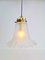 Vintage Glass & Brass Pendant Lamp from Peill & Putzler, Germany, 1960s 10