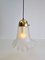 Vintage Glass & Brass Pendant Lamp from Peill & Putzler, Germany, 1960s 8